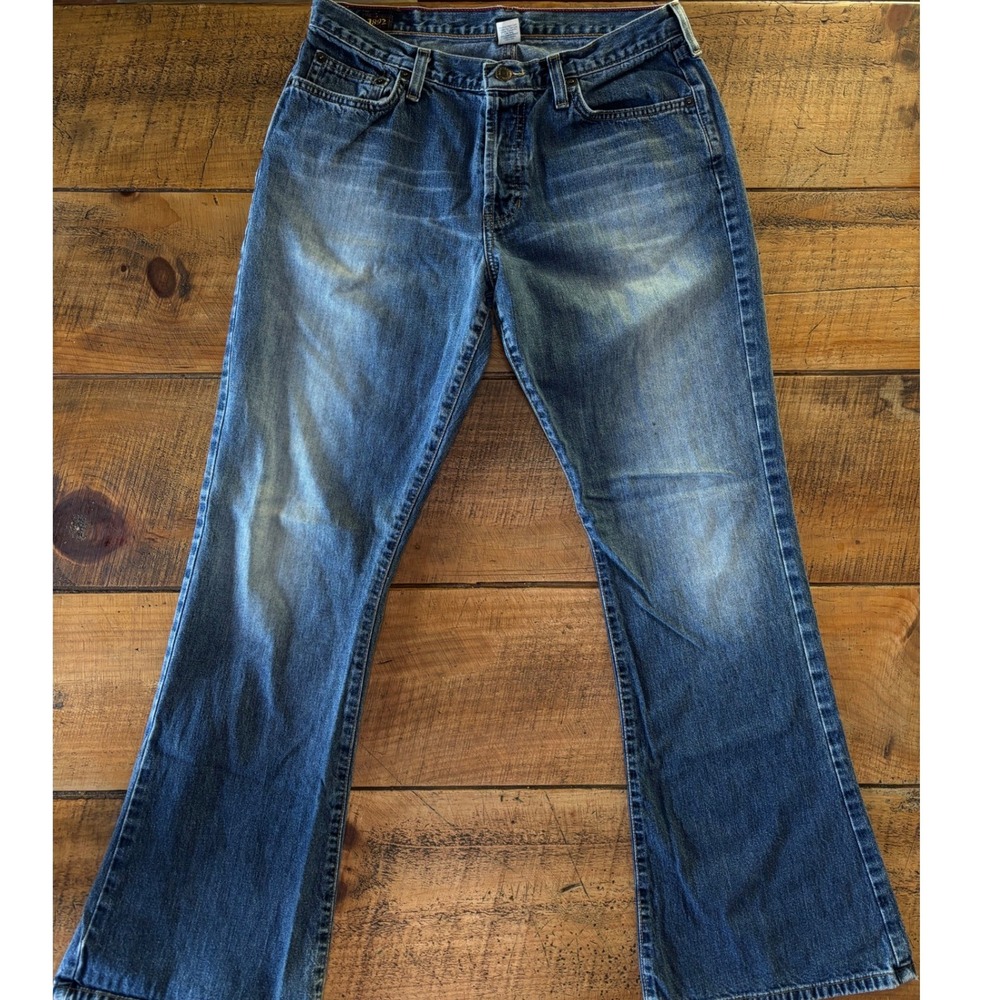 Abercrombie & Fitch Womens Vintage Made in the USA Flare Denim Blue Jeans 10R